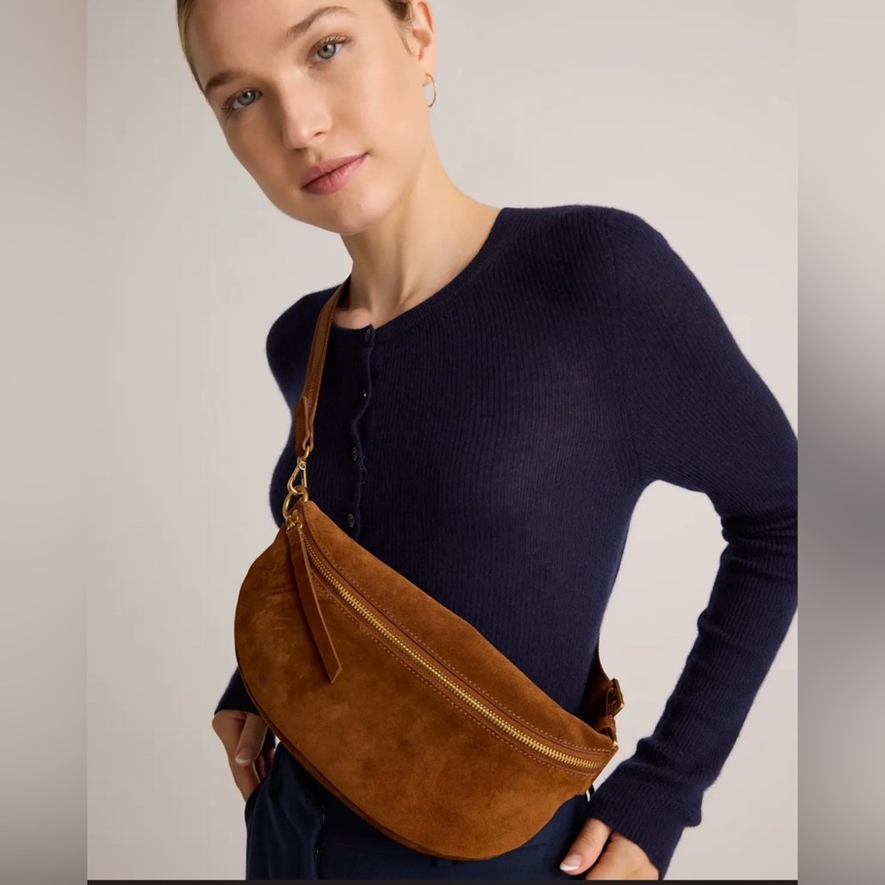 Quince Italian Suede Sling Bag - Picture 2 of 13